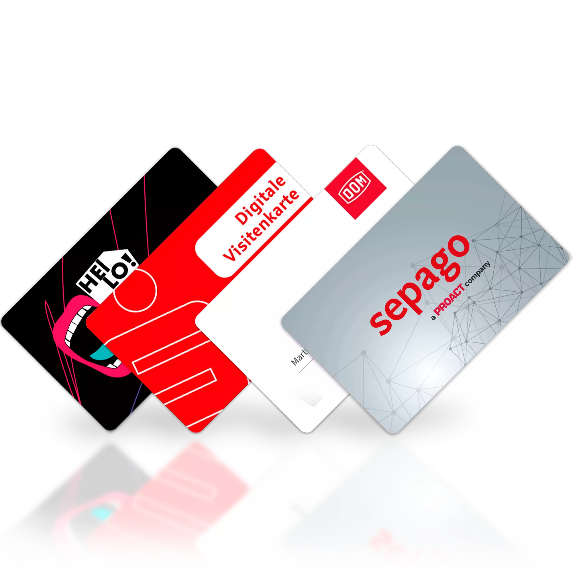 personalisierbare Smartcard - Digitale Visitenkarte NFC